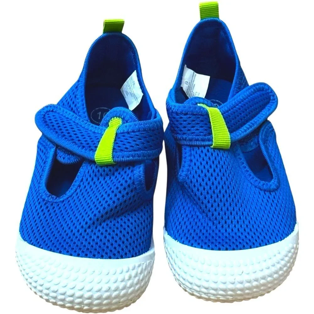 Cat & Jack Boys Kids Blue Velcro Water Shoes. Toddler 10.